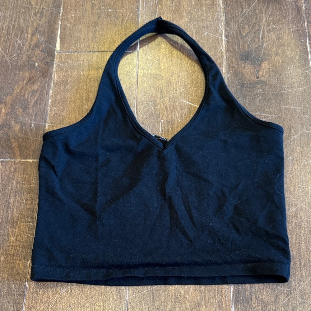 Brandy Melville Black Crop Top